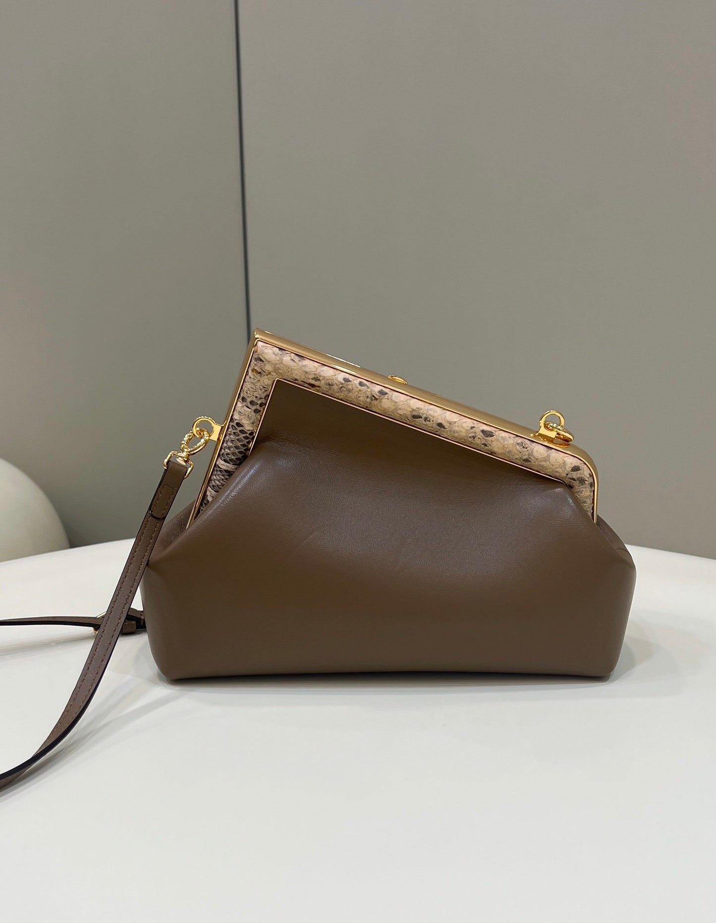 FI First Small Dark Brown For Women, Women’s HandBags, Shoulder And Crossbody Bags 10.2in/26cm FF 8BP129