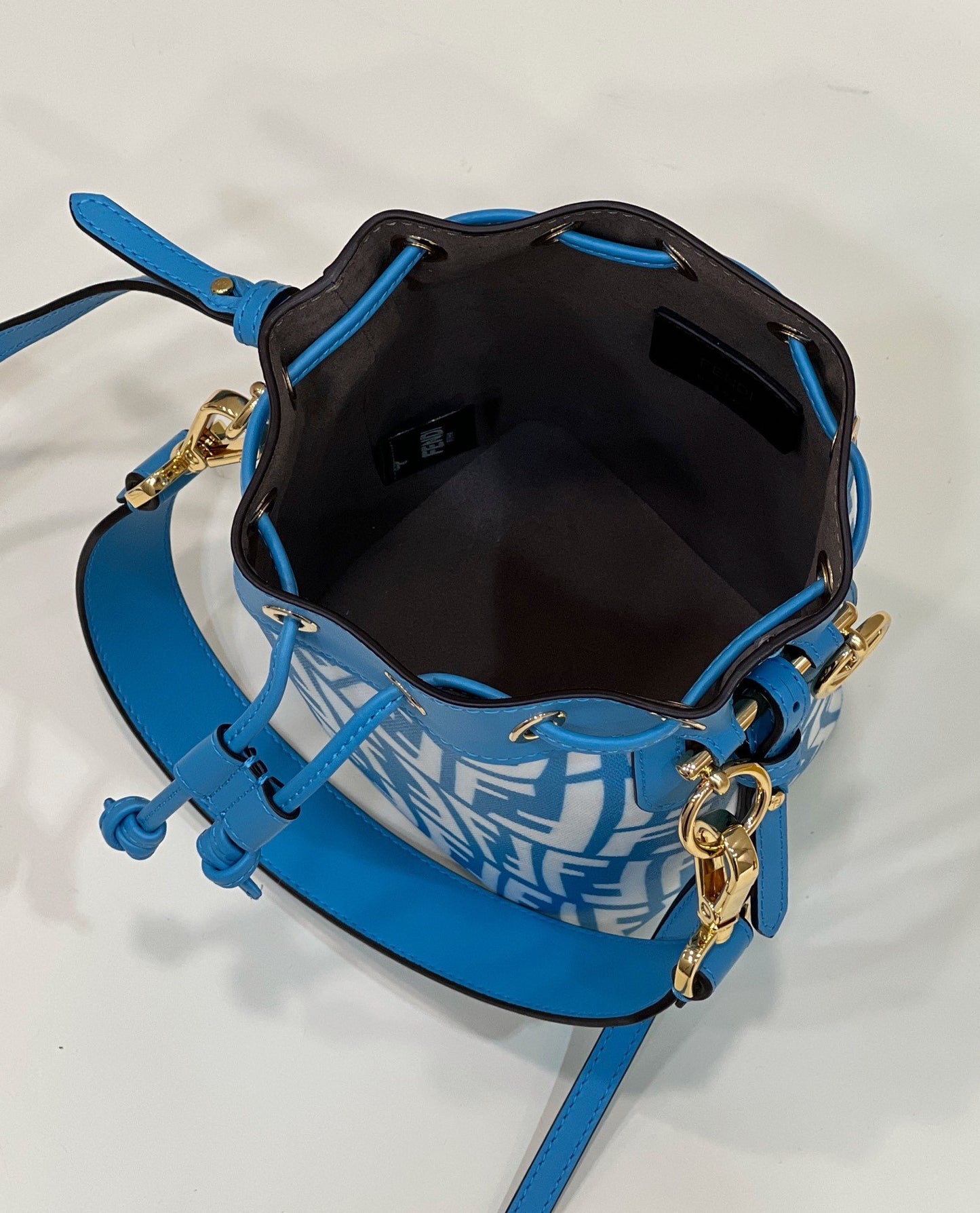 FI Mon Tresor Bag Blue For Women, Women’s Handbags, Shoulder And Crossbody Bags 7.1in/18cm FF 8BS010