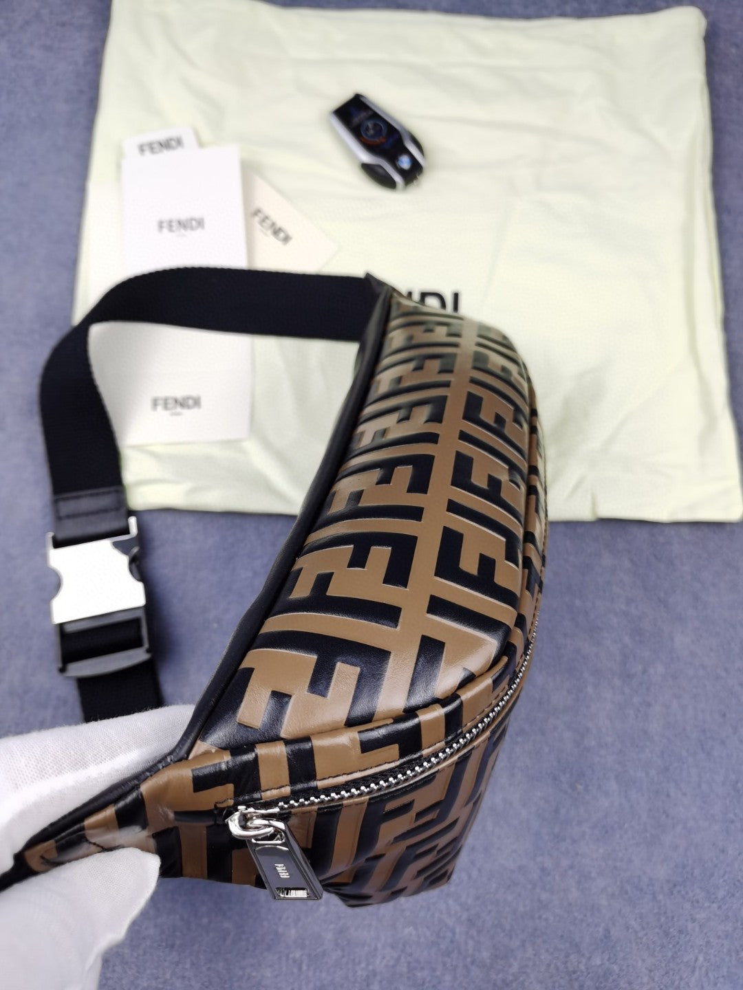 FI Belt Bag Brown For Men, Men’s Bags 18.1in/46cm FF 7VA434A5PJF0H3C