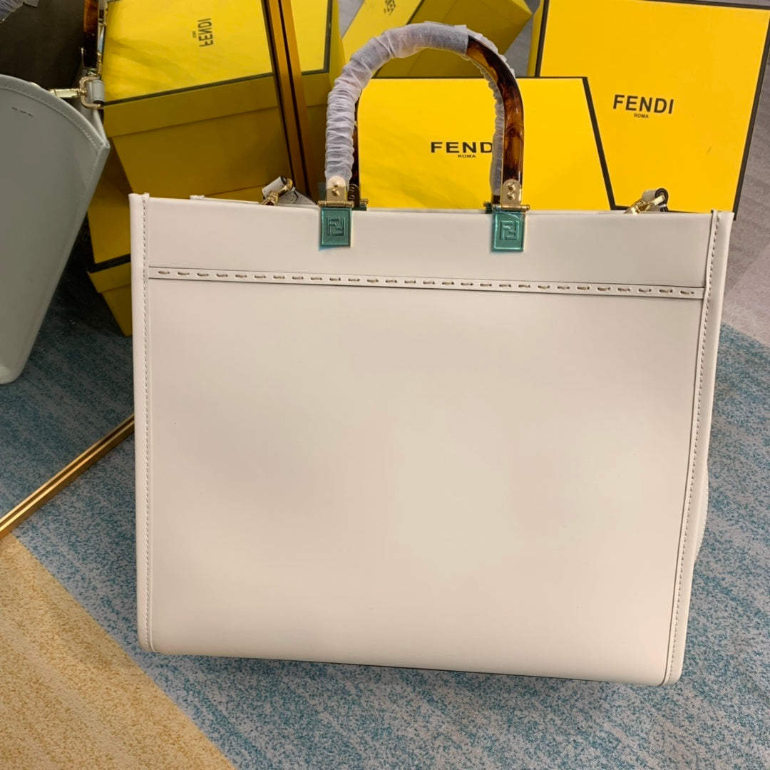 FI Sunshine Handle Bag White For Women, Women’s Handbags, Shoulder And Crossbody Bags 14.2in/36cm FF 8BH386ABVLF0K7E