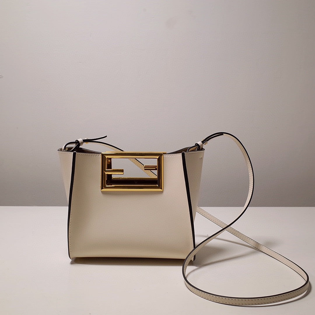 FI Way Small White Bag For Woman 17.5cm/7in