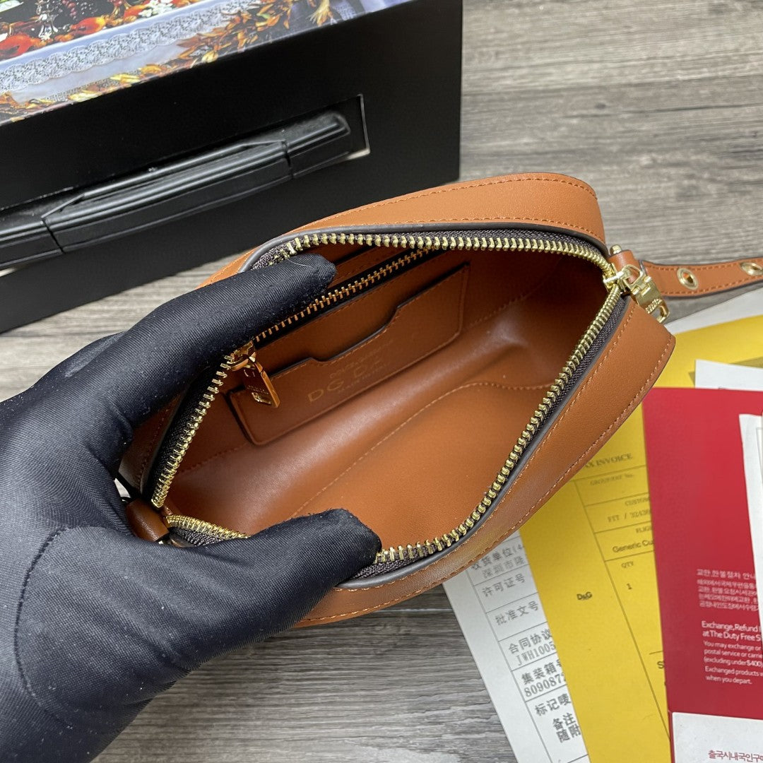 DG Crossbody 3.5 Bag Brown For Women 7.5in/19cm DG