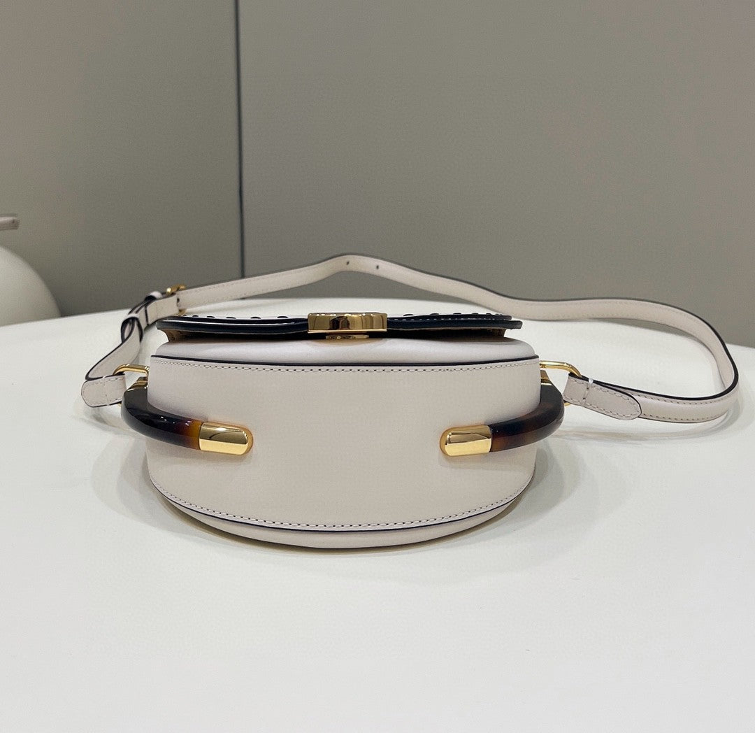 FI Moonlight Saddle White Bag For Woman 19cm/7.5in