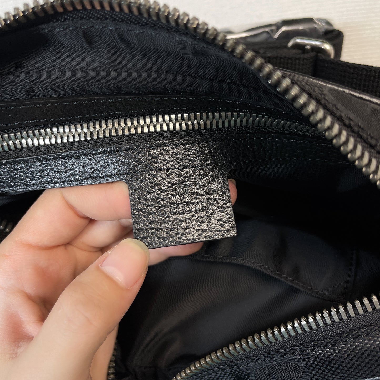 gg Off The Grid Belt Bag Black gg ECONYL® For Men 9.5in/24cm gg 631341 H9HBN 1000