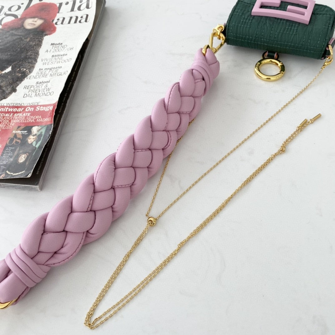 FI Nano Baguette Maxi Handle Pink and Green Bag For Woman 6.5cm/2.5in