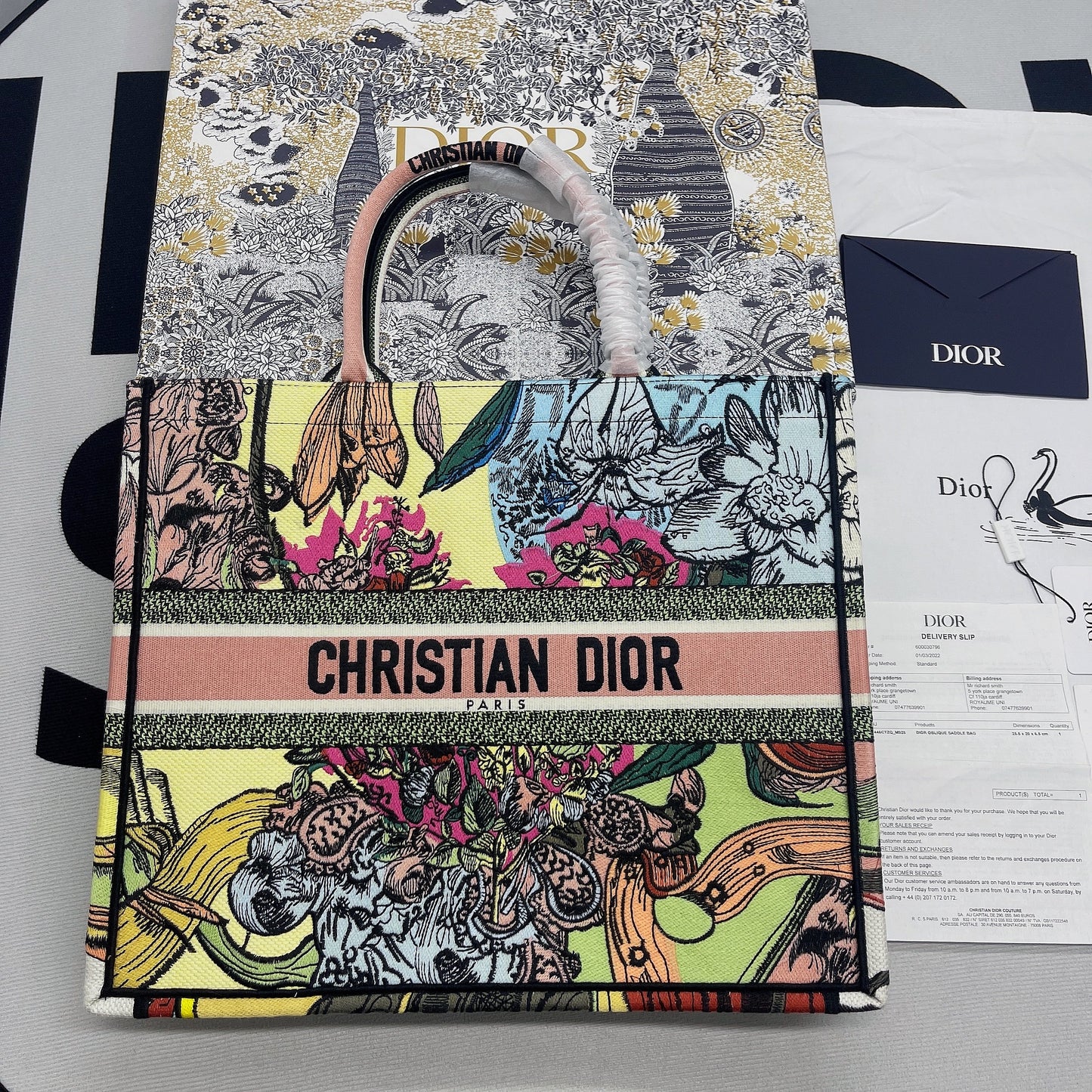 DI Large Book Tote Multicolor, For Women, Women’s Handbags 16.5in/42cm CD
