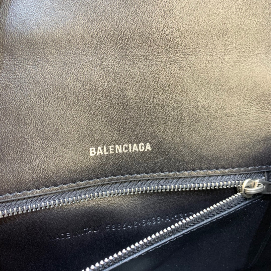 Balen Hourglass Small Handbag In Grey, For Women, Bags 9in/23cm