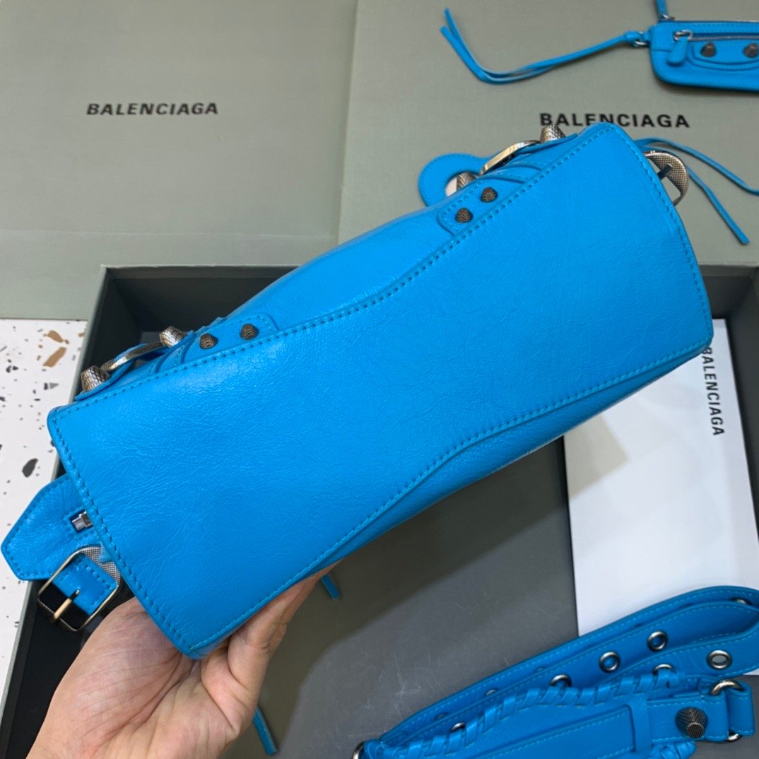 Balen Neo Cagole XS Handbag In Blue, For Women, Bags 10.2in/26cm