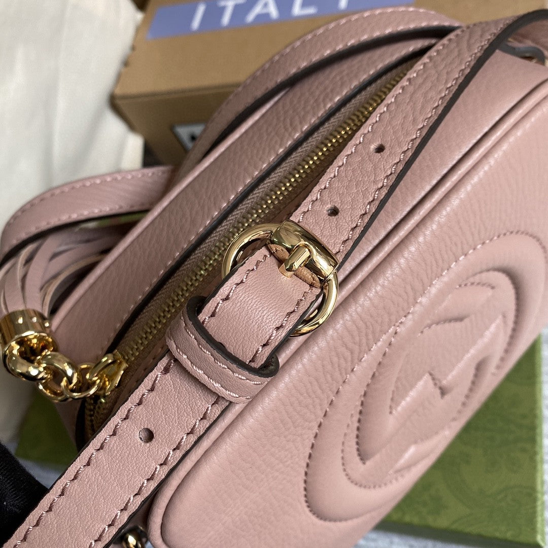 gg Soho Small Disco Bag Dust Pink For Women, Women’s Bags, Shoulder And Crossbody Bags 8in/21cm gg 308364