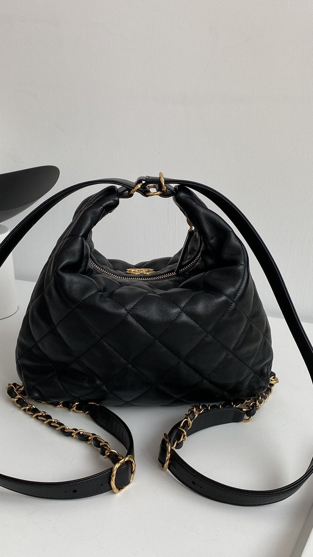 ChanelMaxi Hobo Bag Black For Women, Women’s Bags 13.7in/35cm AS3488 B08857 94305
