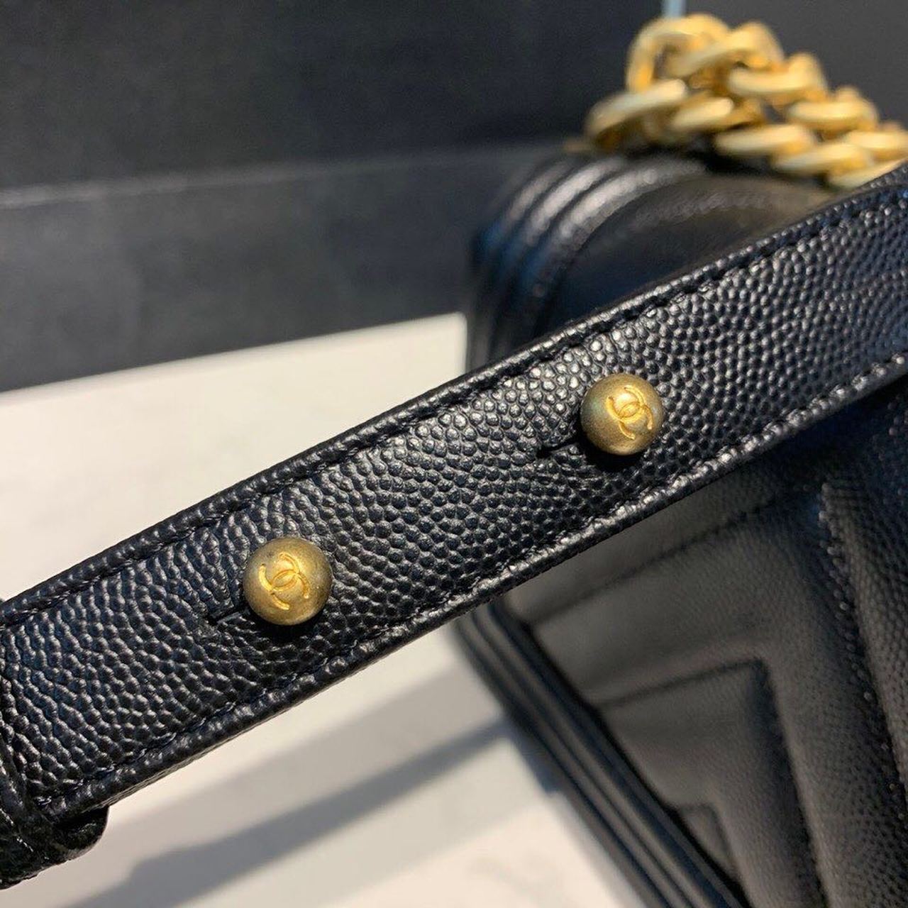 ChanelMini Boy HandBag Black For Women, Women’s HandBag, Shoulder And Crossbody Bags 7.8in/20cm