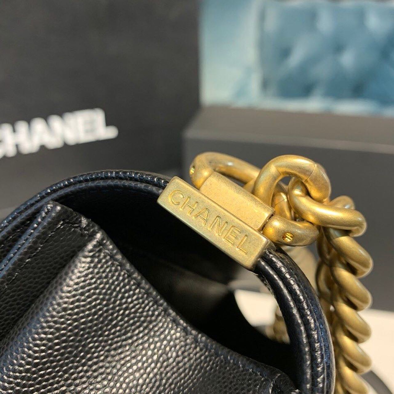 ChanelMini Boy HandBag Black For Women, Women’s HandBag, Shoulder And Crossbody Bags 7.8in/20cm