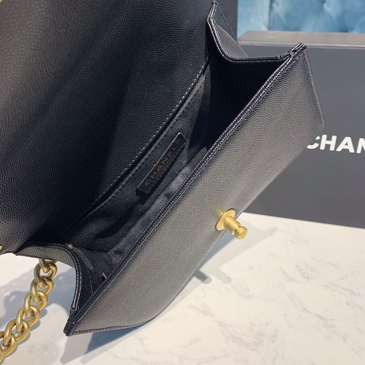 ChanelMini Boy HandBag Black For Women, Women’s HandBag, Shoulder And Crossbody Bags 7.8in/20cm