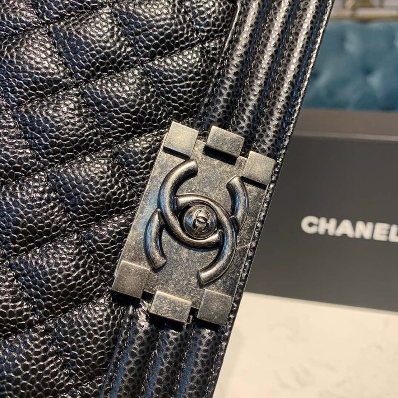 ChanelSmall Boy Handbag Silver Hardware Black For Women, Women’s Bags, Shoulder And Crossbody Bags 7.8in/20cm A67085
