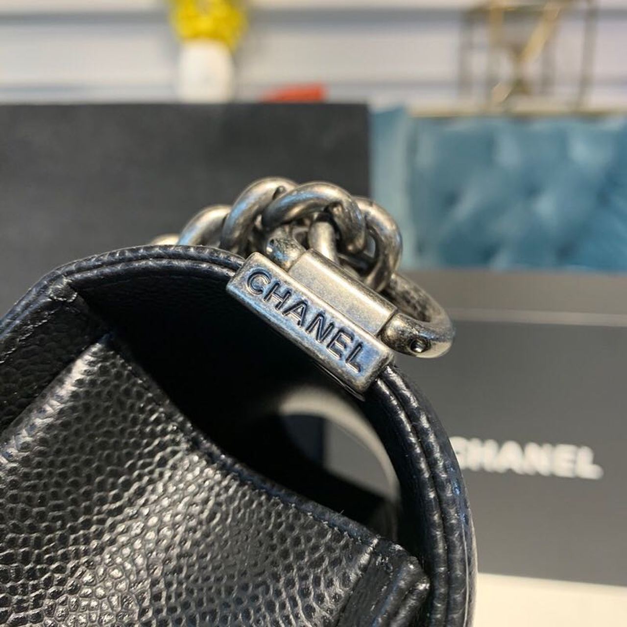 ChanelSmall Boy Handbag Silver Hardware Black For Women, Women’s Bags, Shoulder And Crossbody Bags 7.8in/20cm A67085