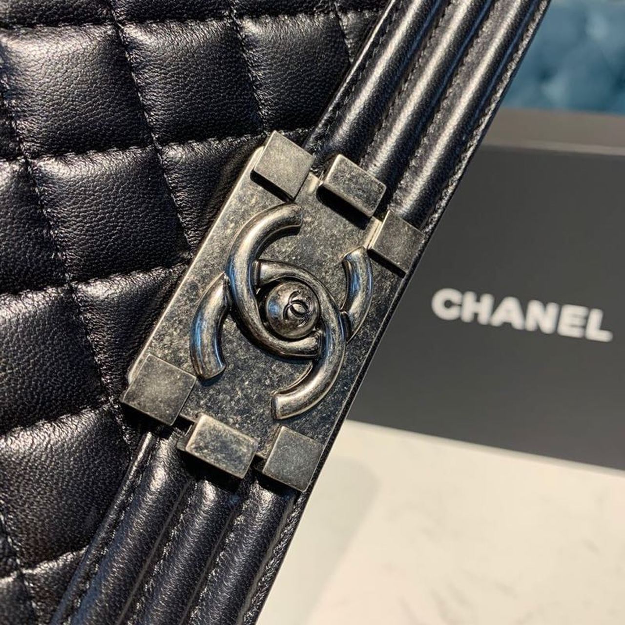 ChanelSmall Boy Handbag Silver Hardware Black For Women, Women’s Bags, Shoulder And Crossbody Bags 7.8in/20cm A67085