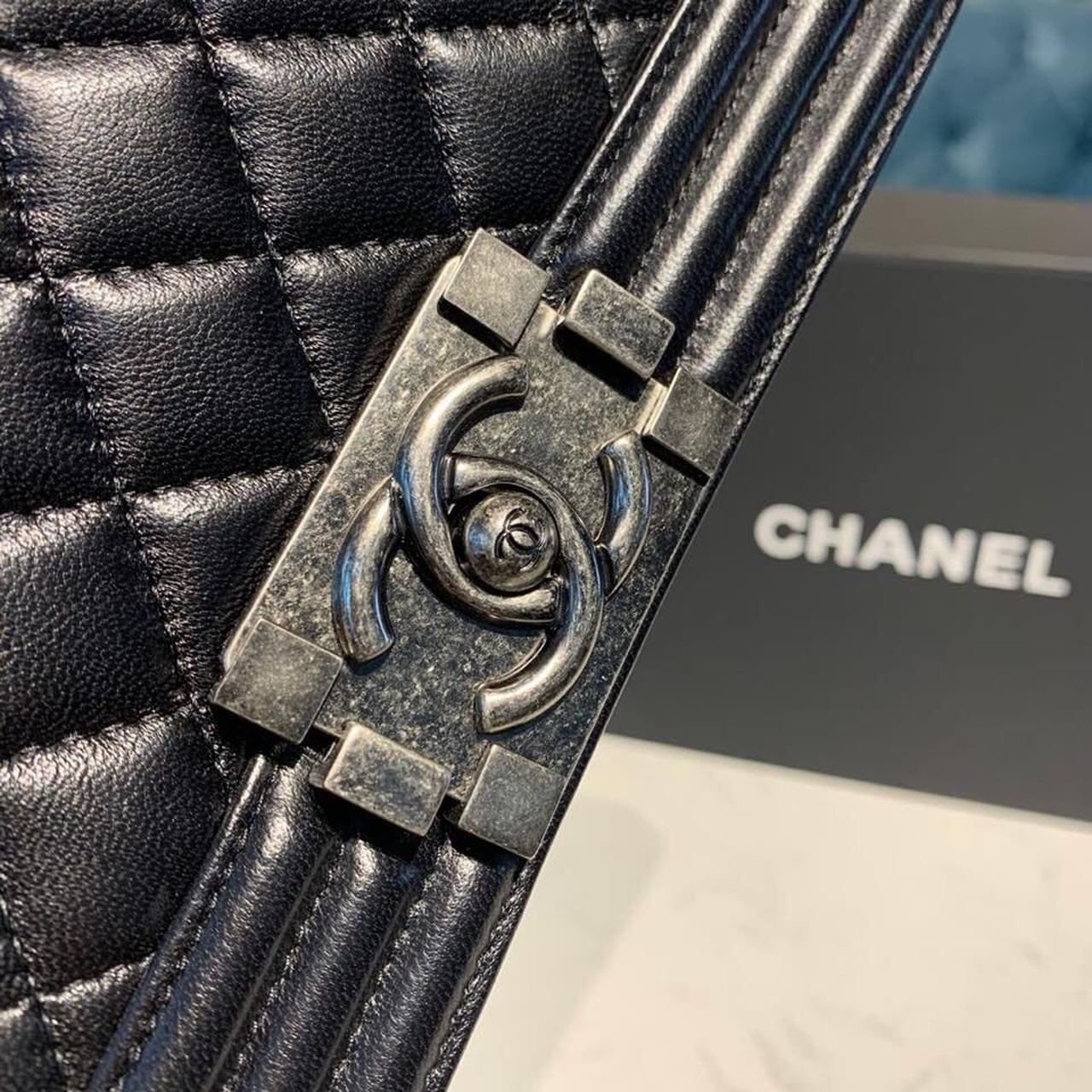 ChanelSmall Boy Handbag Silver Hardware Black For Women, Women’s Bags, Shoulder And Crossbody Bags 7.8in/20cm A67085