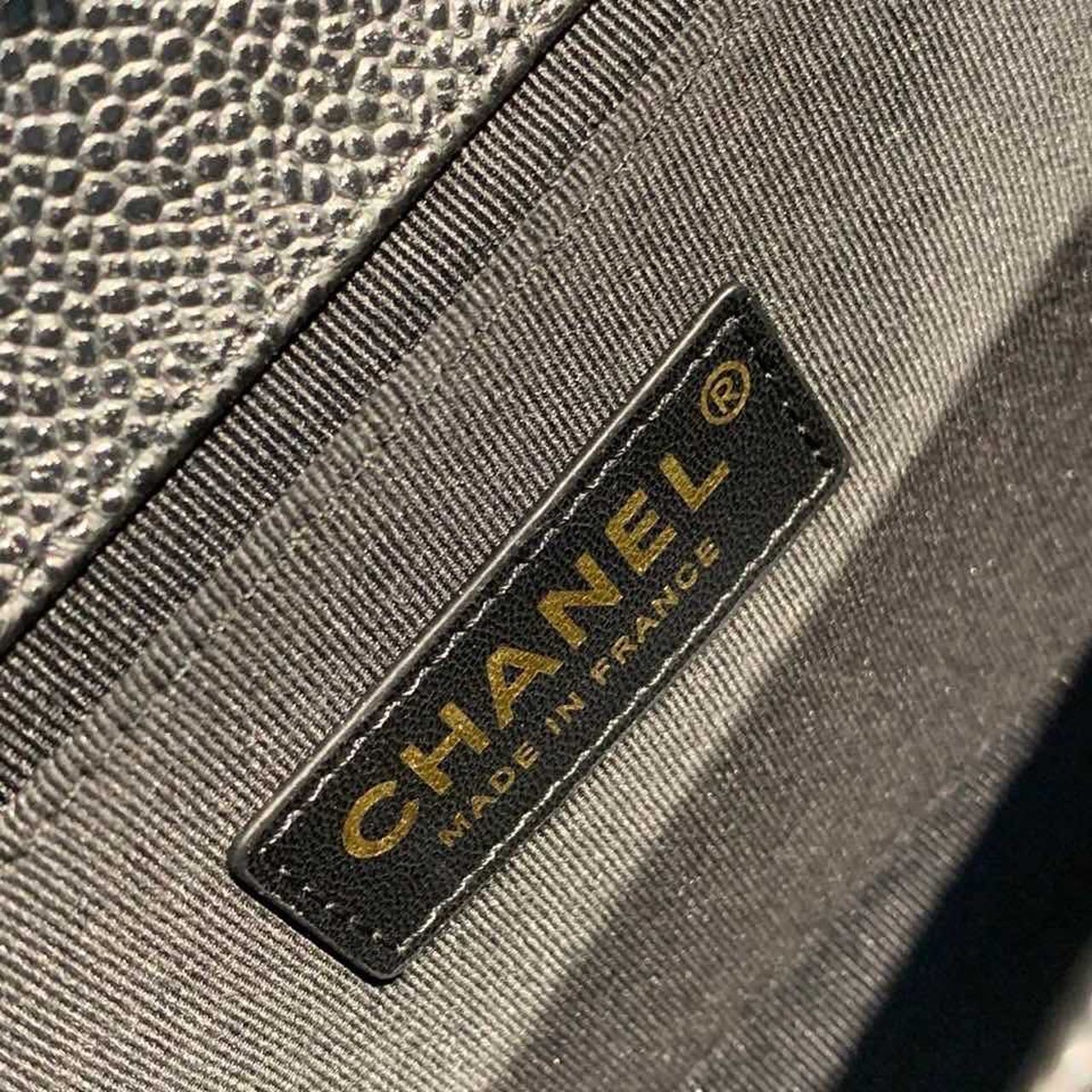 CHL Boy Handbag Gold Toned Hardware Black For Women, Women’s Bags, Shoulder And Crossbody Bags 9.8in/25cm A67086