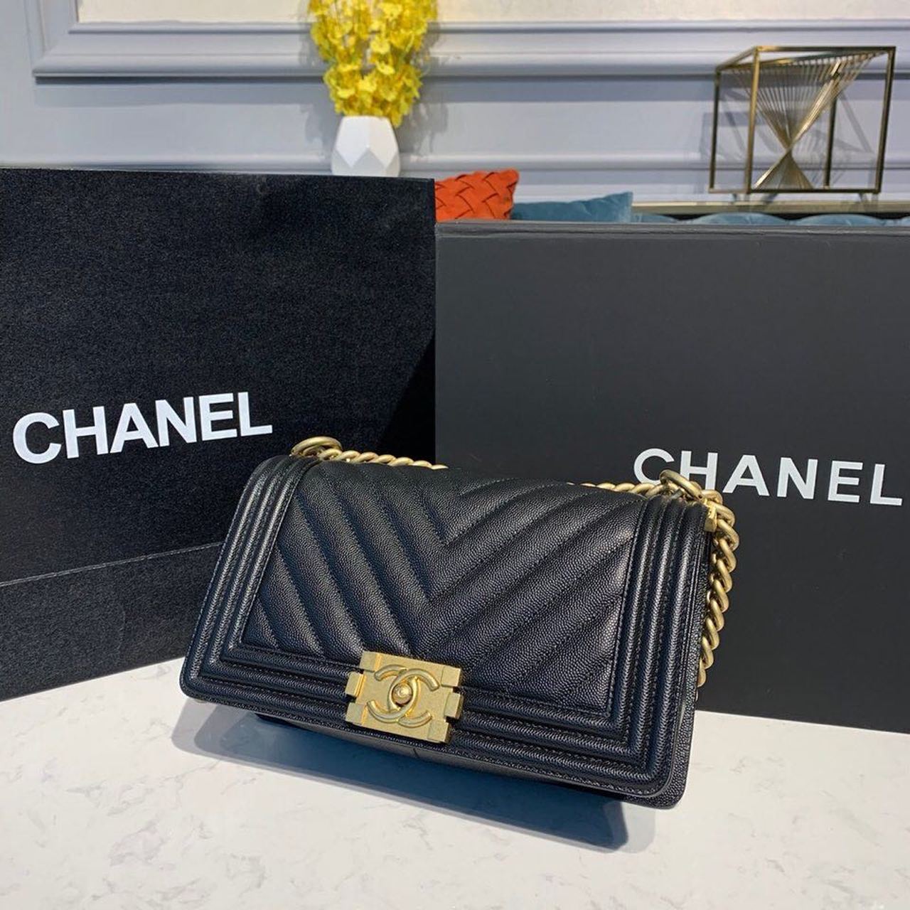 CHL Boy HandBag Black For Women, Women’s Bags, Shoulder And Crossbody Bags 9.8in/25cm A67086