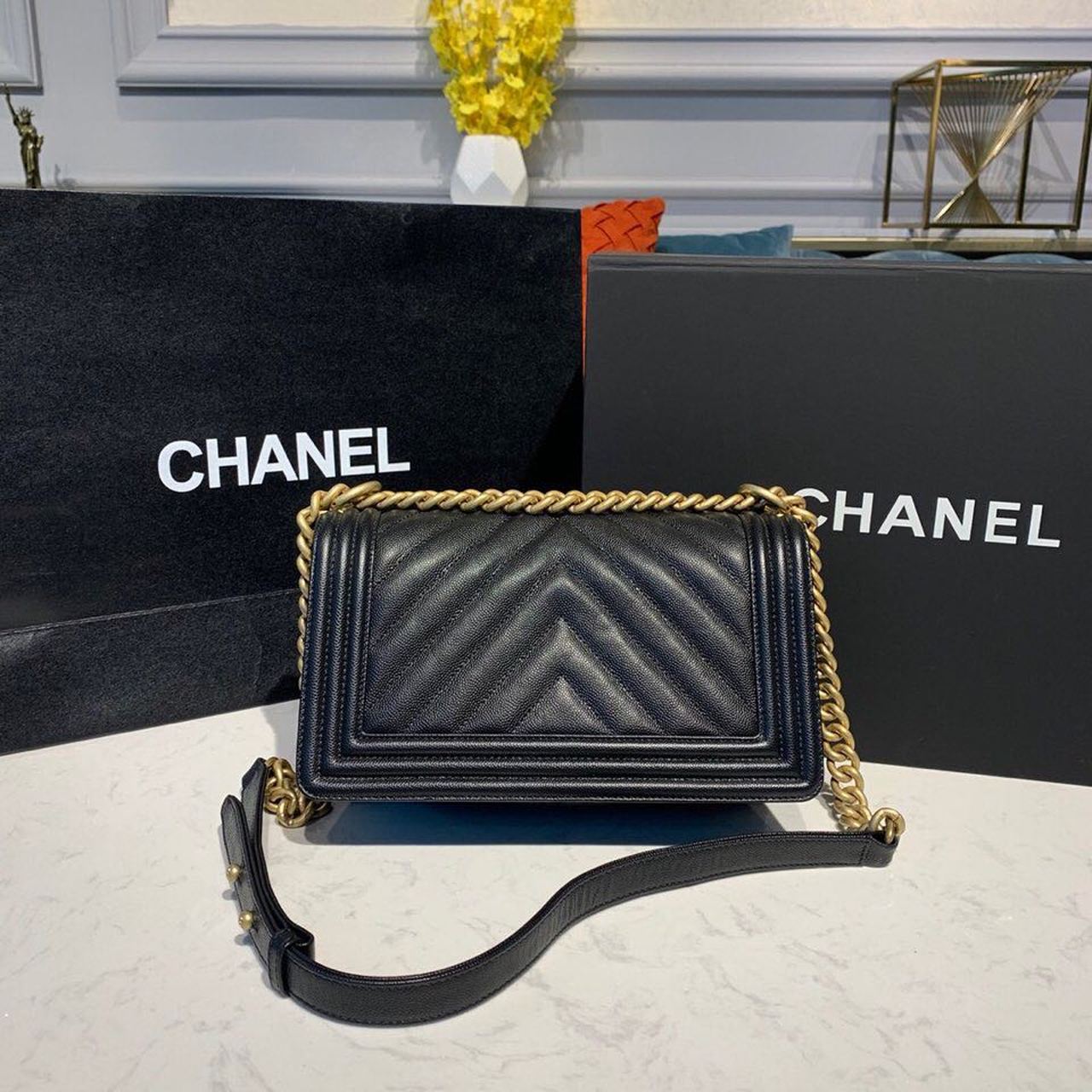 CHL Boy HandBag Black For Women, Women’s Bags, Shoulder And Crossbody Bags 9.8in/25cm A67086