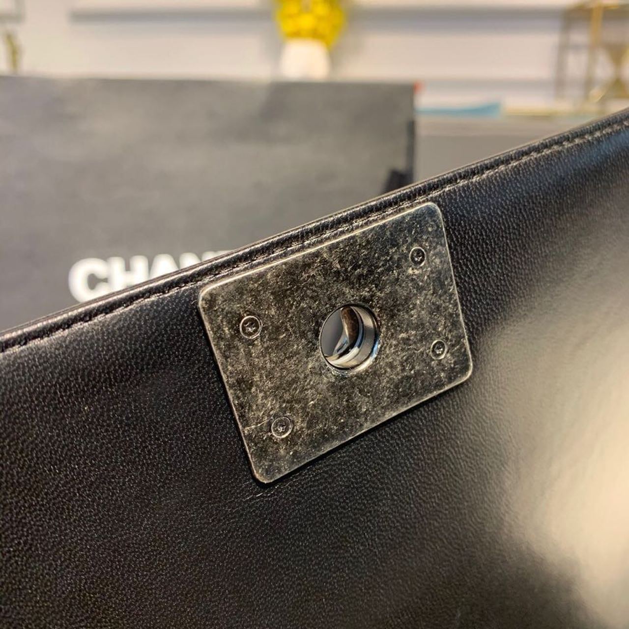 CHL Boy Handbag Silver Hardware Black For Women, Women’s Bags, Shoulder And Crossbody Bags 9.8in/25cm A67086