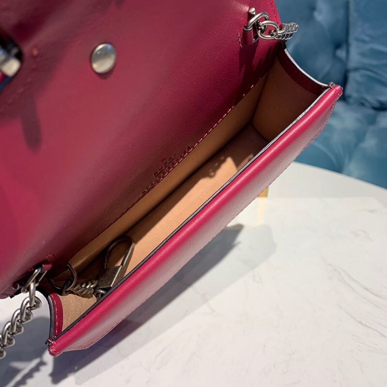 gg Dionysus gg Super Mini Bag Red Corduroy For Women 6.5in/17cm gg