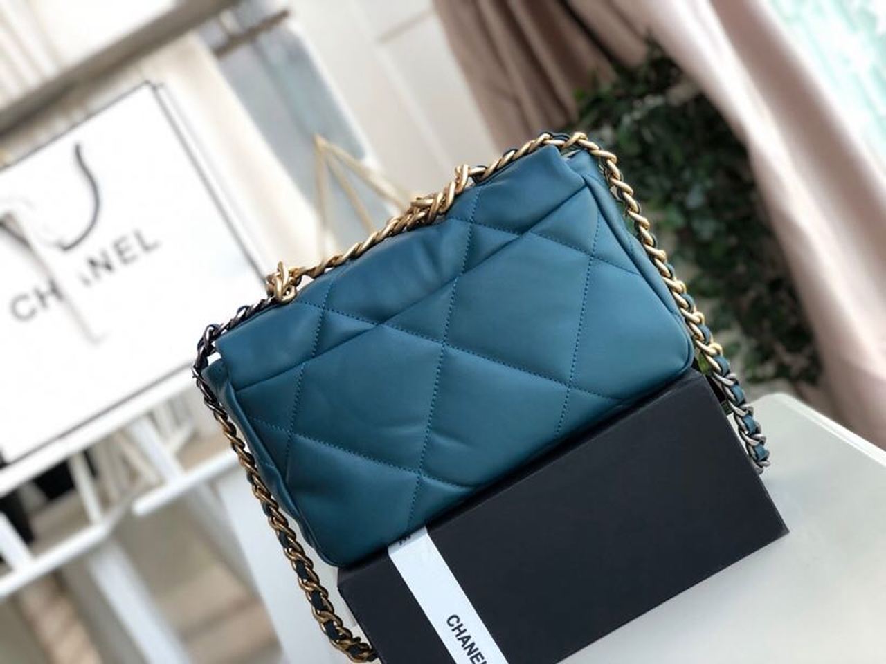 CHL 19 Handbag Teal For Women, Women’s Bags, Shoulder And Crossbody Bags 10.2in/26cm AS1160