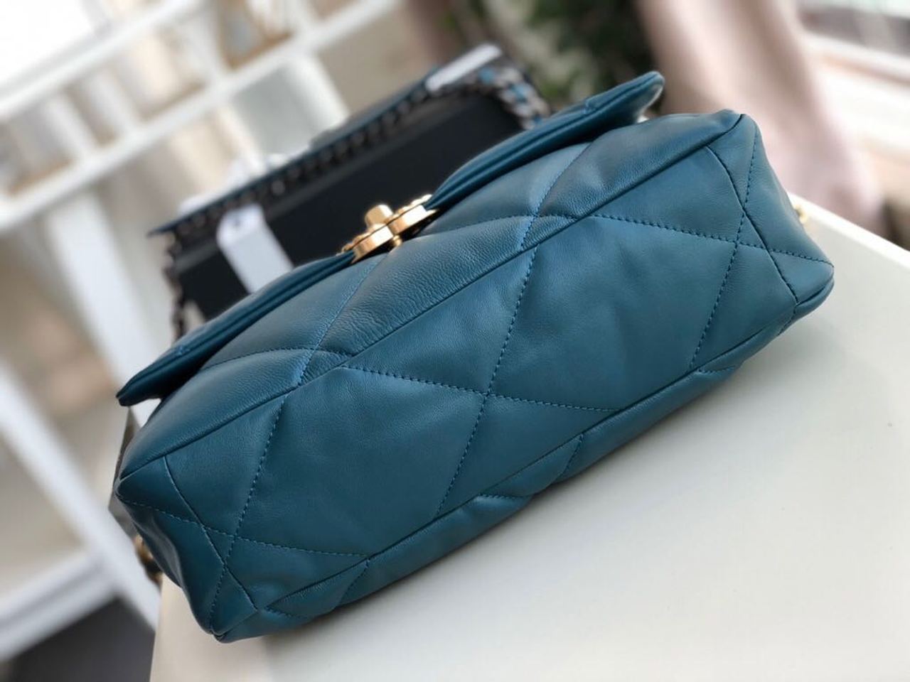 CHL 19 Large Handbag Teal For Women, Women’s Bags, Shoulder And Crossbody Bags 11.8in/30cm AS1161