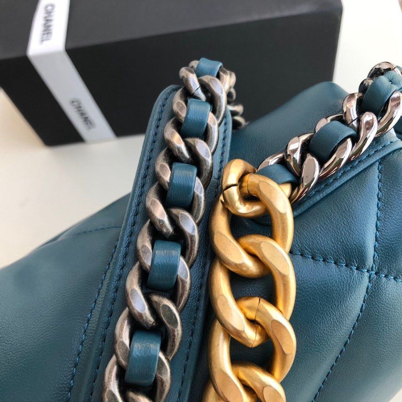 CHL 19 Large Handbag Teal For Women, Women’s Bags, Shoulder And Crossbody Bags 11.8in/30cm AS1161