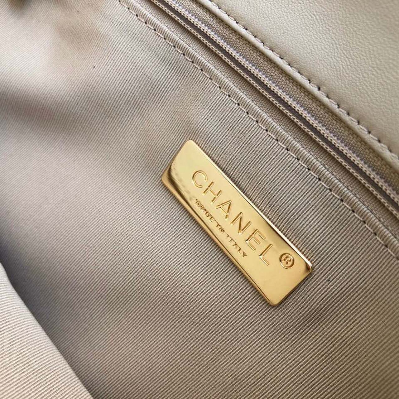 CHL 19 Maxi HandBag Beige For Women 14in/36cm