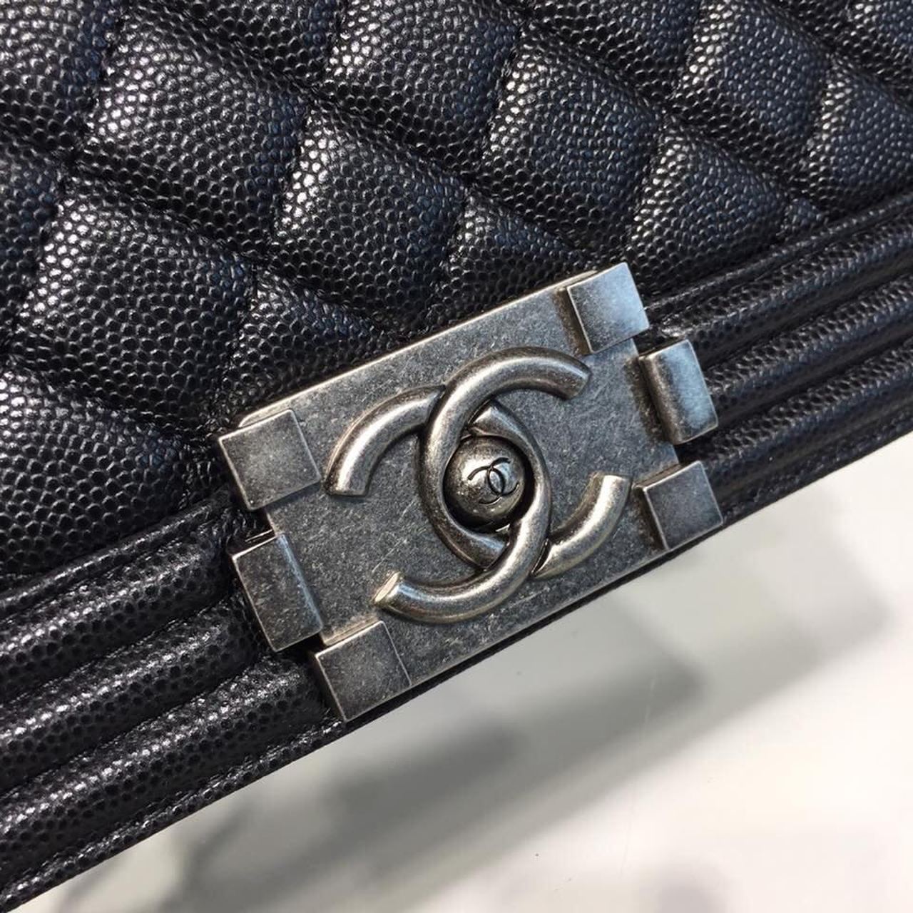 CHL Boy Handbag Silver Hardware Black For Women, Women’s Handbags, Shoulder And Crossbody Bags 9.8in/25cm A67086