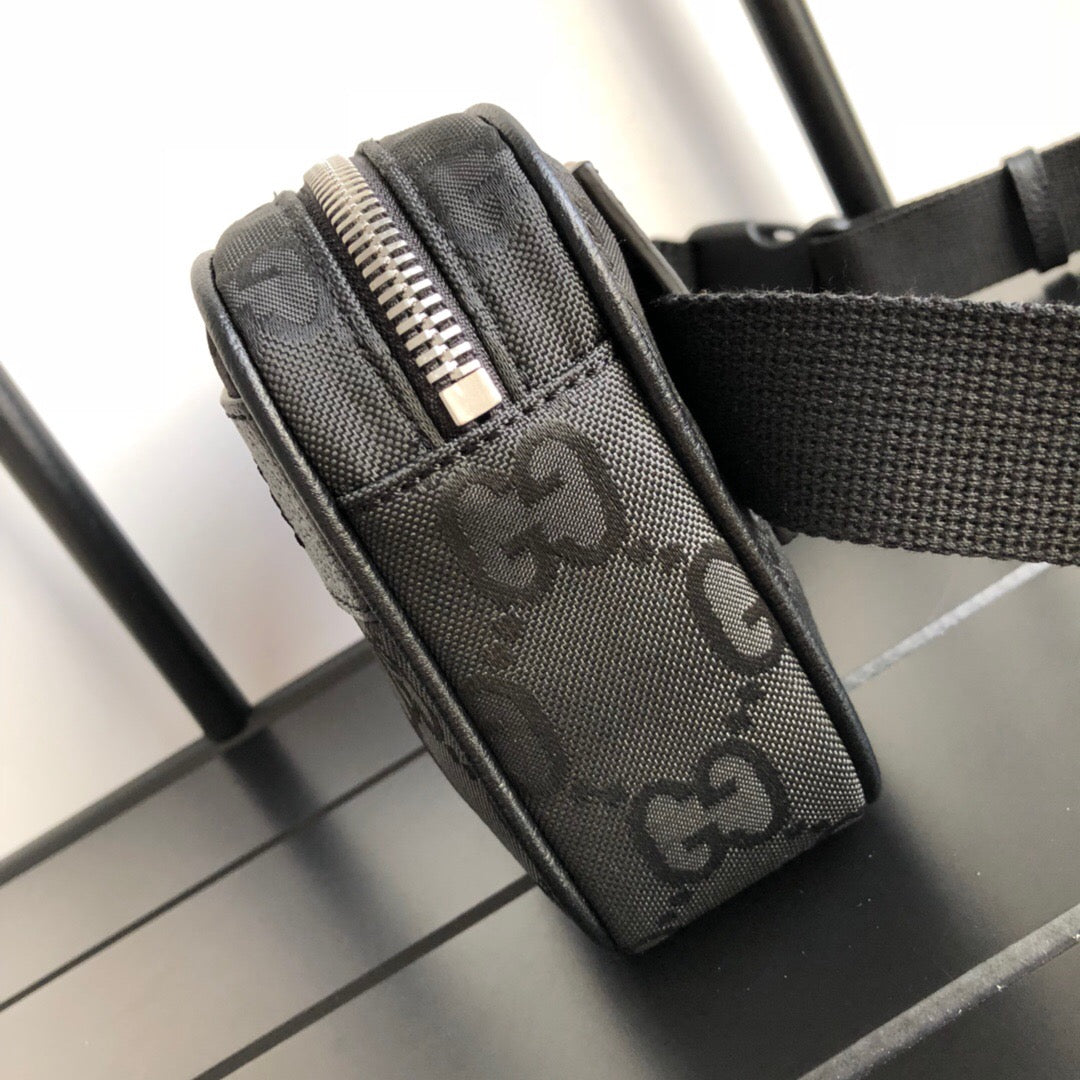 gg Off The Grid Belt Bag Black gg ECONYL® For Men 9.5in/24cm gg 631341 H9HBN 1000