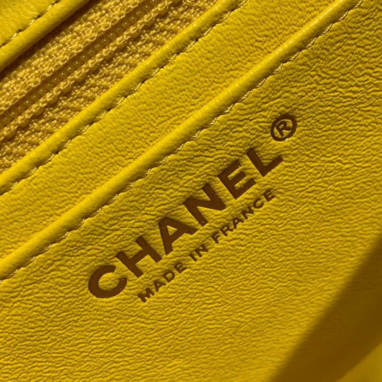ChanelMini Flap Bag Yellow For Women, Women’s Bags, Shoulder And Crossbody Bags 6.7in/17cm A35200