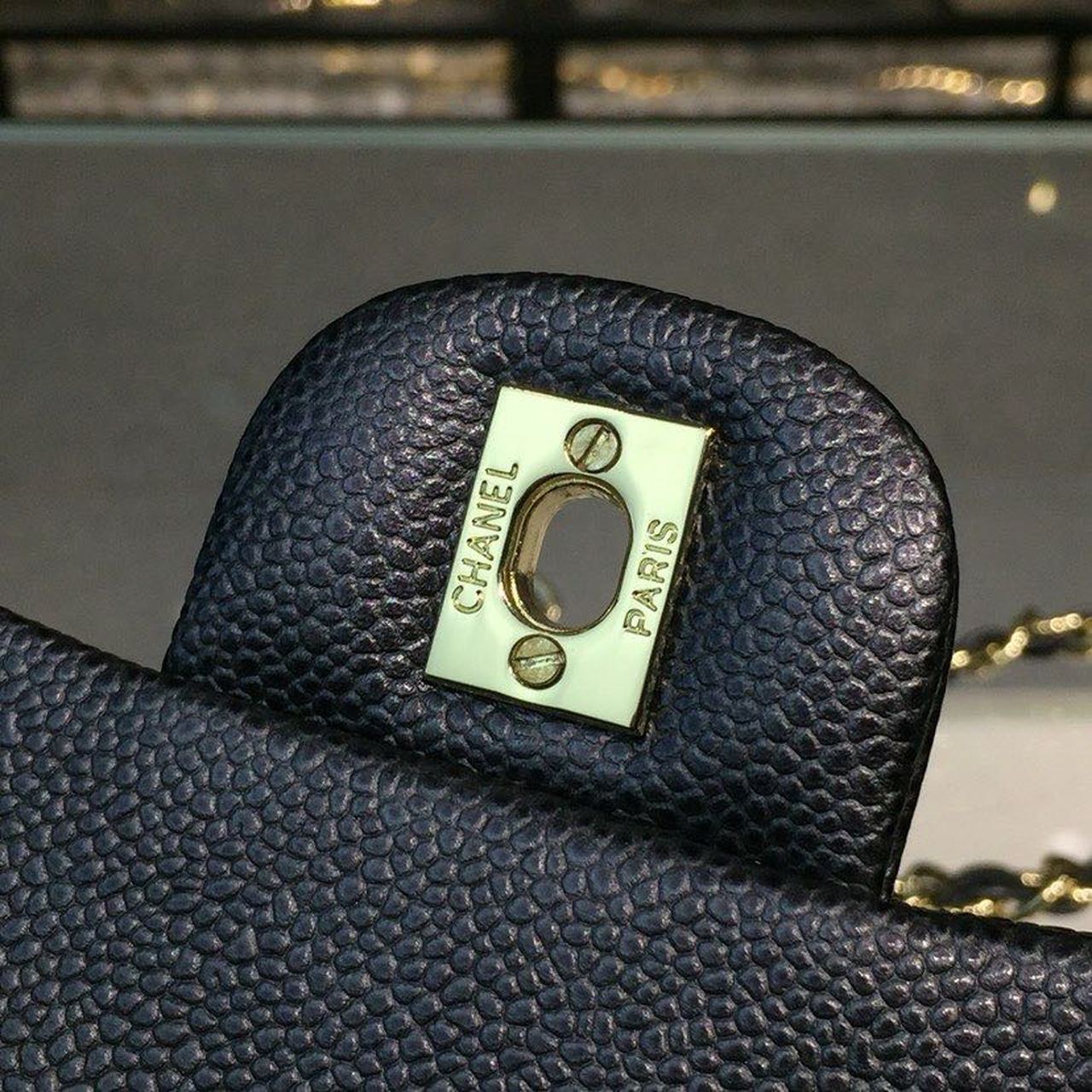 ChanelMini Flap Bag Caviar Black For Women, Women’s Bags, Shoulder And Crossbody Bags 6.7in/17cm A35200
