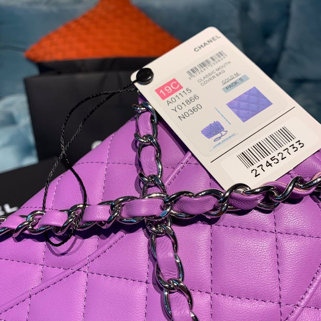 ChanelMini Flap Bag Purple For Women, Women’s Bags, Shoulder And Crossbody Bags 6.7in/17cm A35200