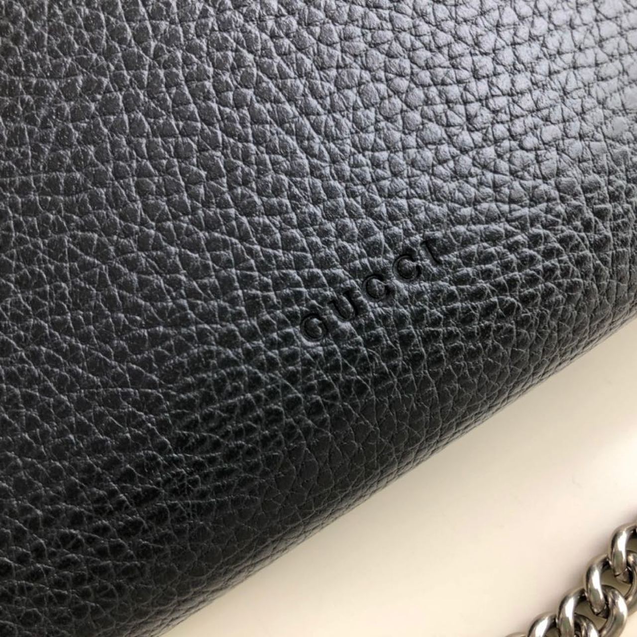 gg Dionysus Mini Chain Bag Black Metal-Free Tanned For Women 8in/20cm gg 401231 CAOGN 8176