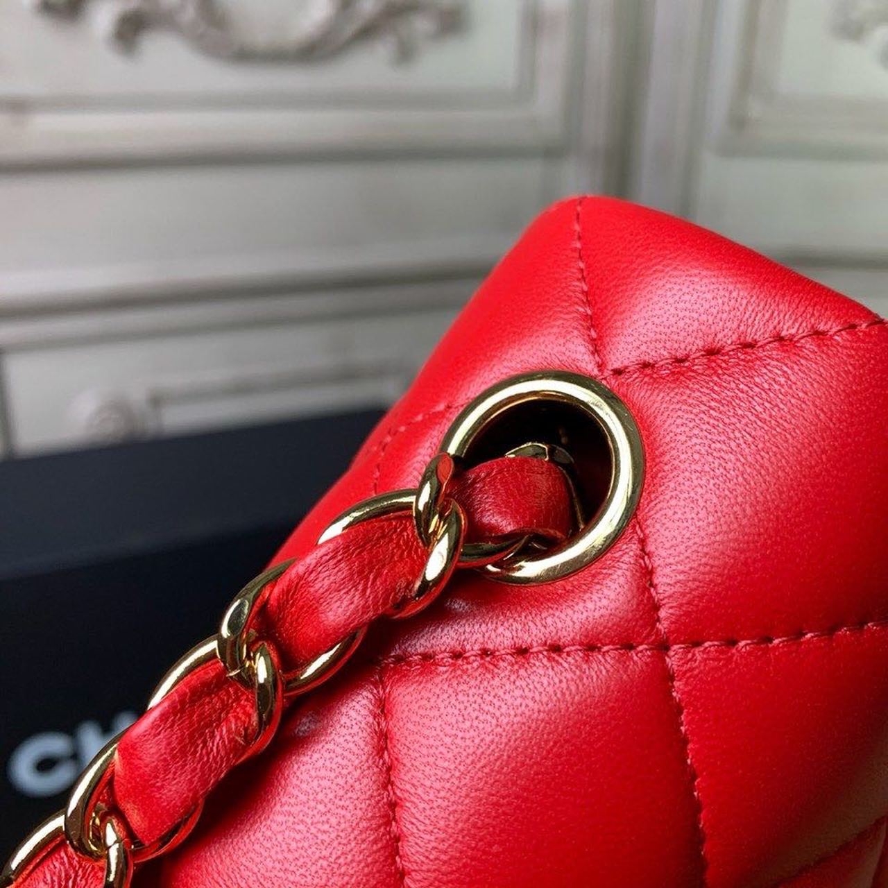 ChanelMini Flap Bag Red For Women, Women’s Bags, Women’s Bag, Shoulder And Crossbody 7.8in/20cm A69900