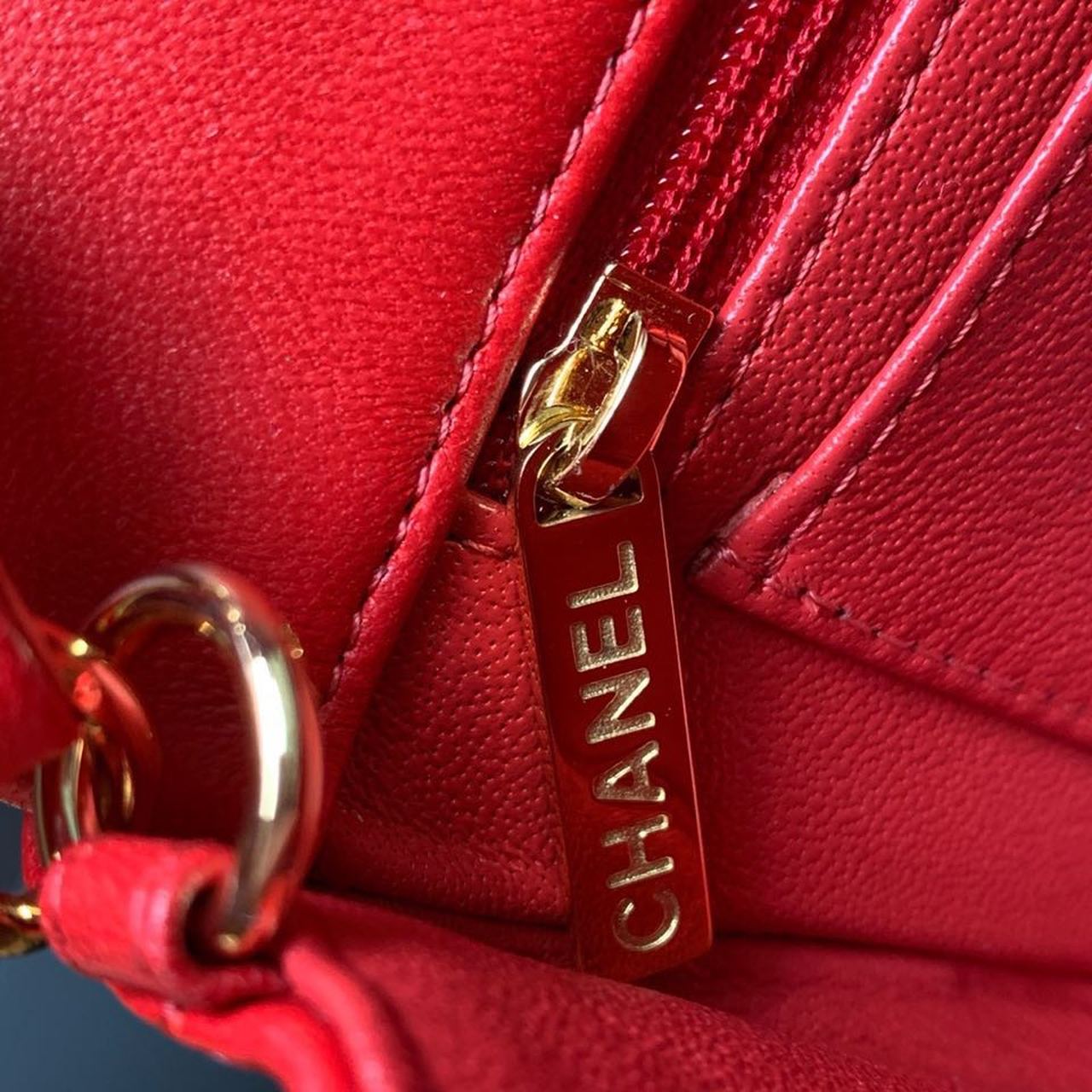ChanelMini Flap Bag Red For Women, Women’s Bags, Women’s Bag, Shoulder And Crossbody 7.8in/20cm A69900