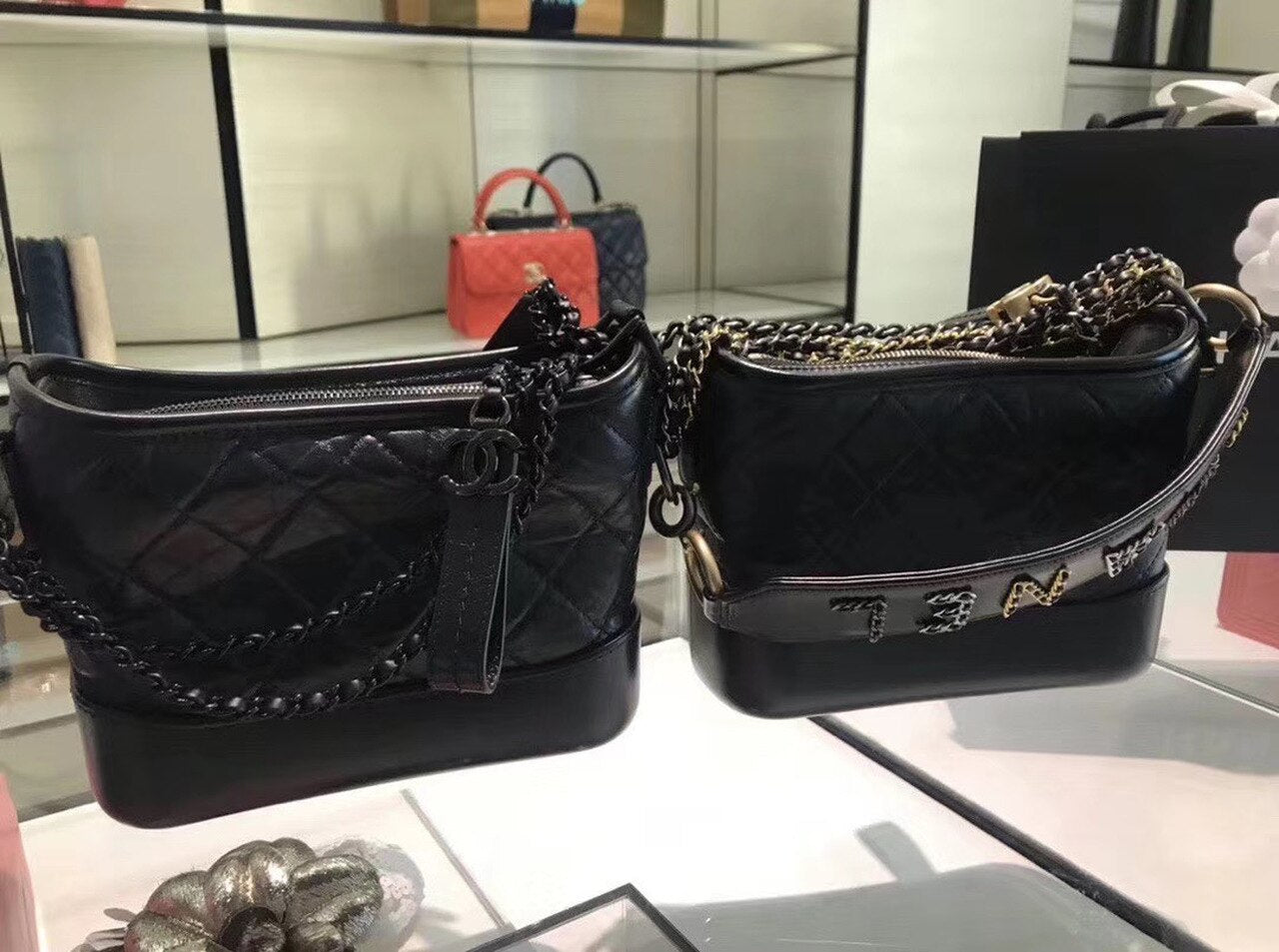 Chanel Gabrielle Hobo Bag 20cm Aged Calfskin Leather Spring/Summer Act 2 Collection, Black