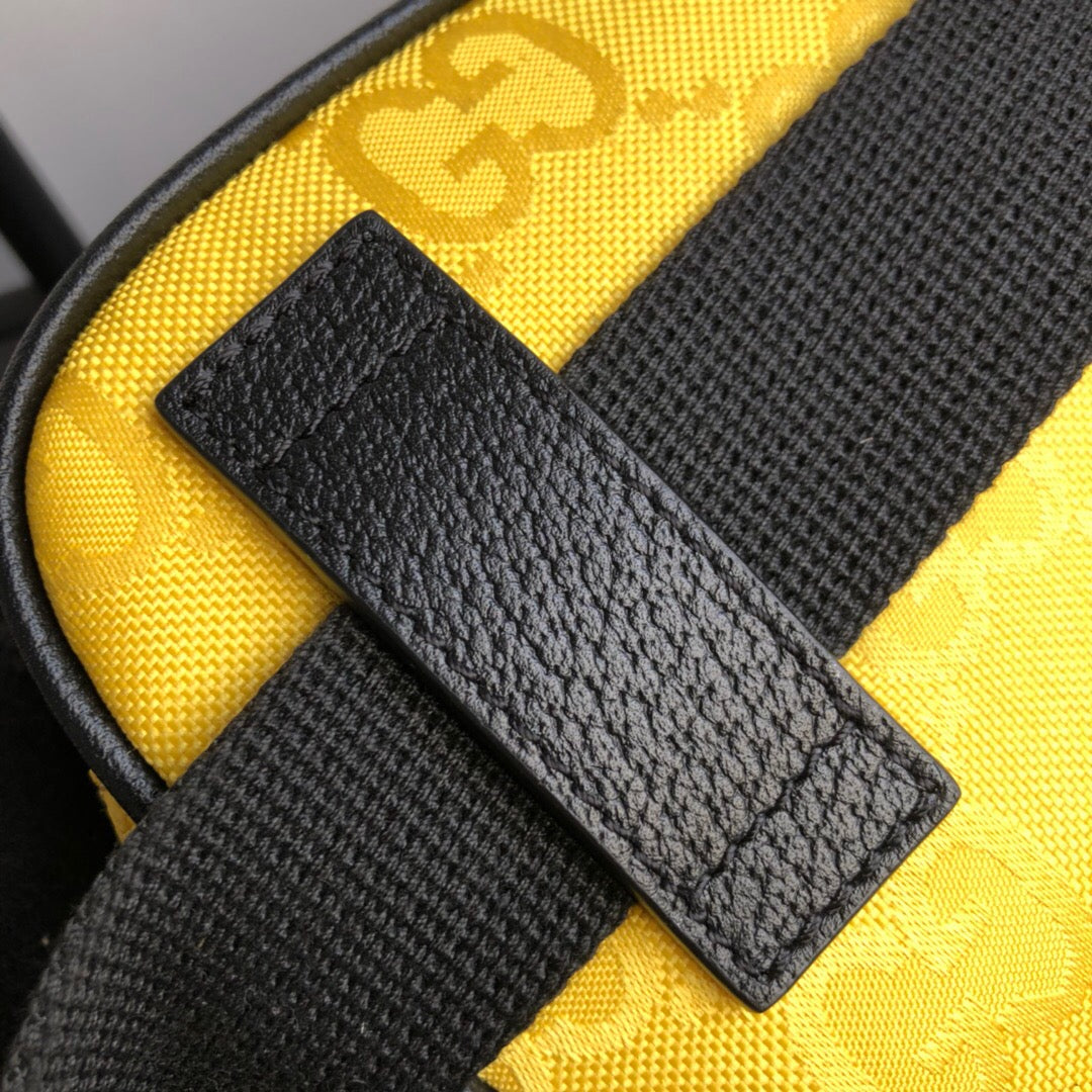 gg Off The Grid Belt Bag Yellow gg ECONYL® For Men 9.5in/24cm gg