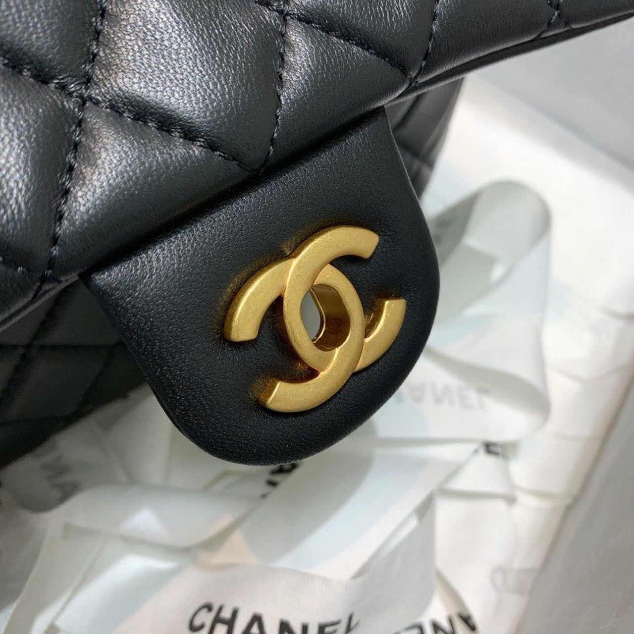 ChanelFlap Bag With ChanelBall On Strap Black For Women, Women’s Handbags, Shoulder And Crossbody Bags 7.8in/20cm AS1787
