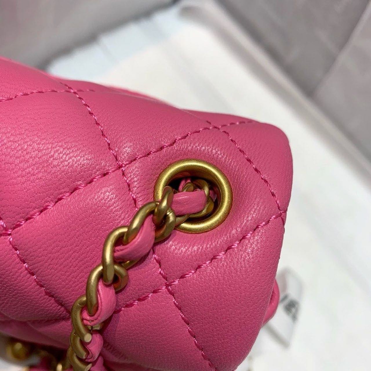 ChanelMini Flap Bag With ChanelBall On Strap PiNike For Women, Women’s Handbags, Shoulder And Crossbody Bags 6.7in/17cm AS1786