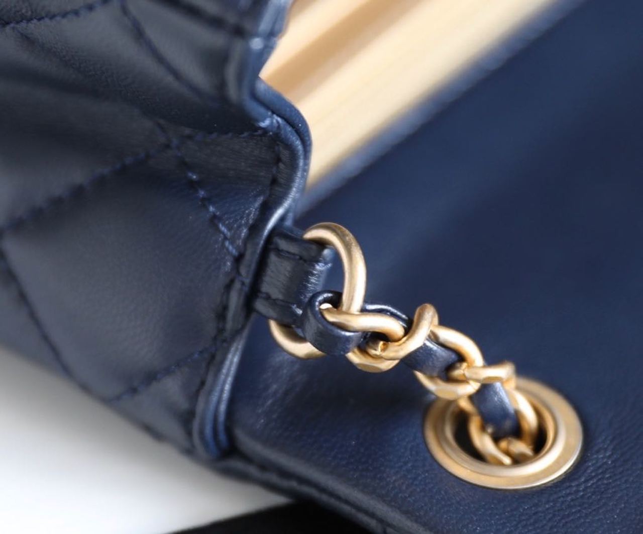 ChanelMini Flap Bag With ChanelBall On Strap Navy Blue For Women, Women’s Handbags, Shoulder And Crossbody Bags 6.7in/17cm AS1786