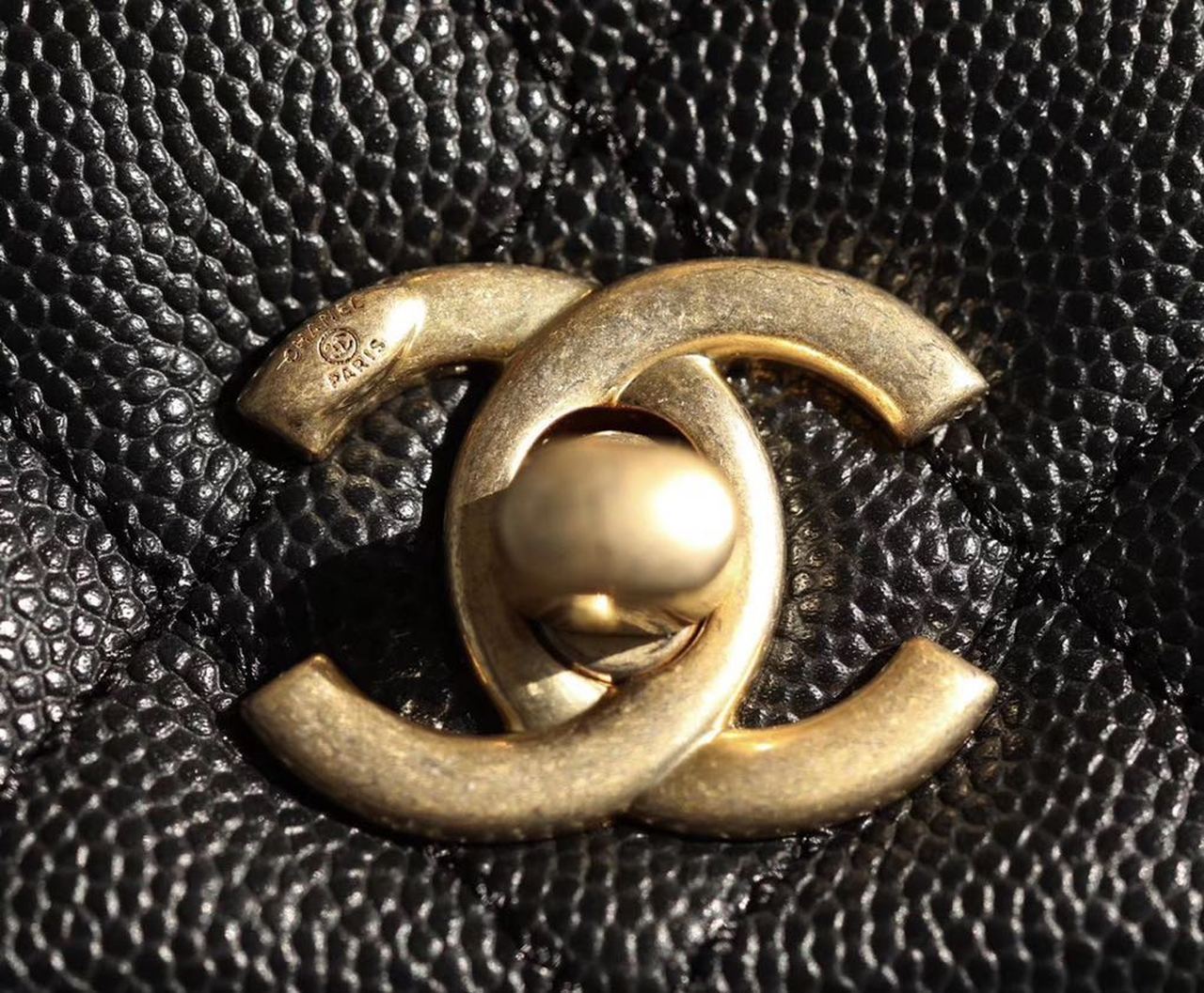 Chanel Coco With Top Handle Bag Gold Toned Hardware Black For Women 9.4in/24cm