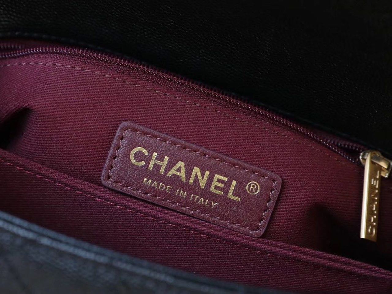 Chanel Coco With Top Handle Bag Gold Toned Hardware Black For Women 9.4in/24cm