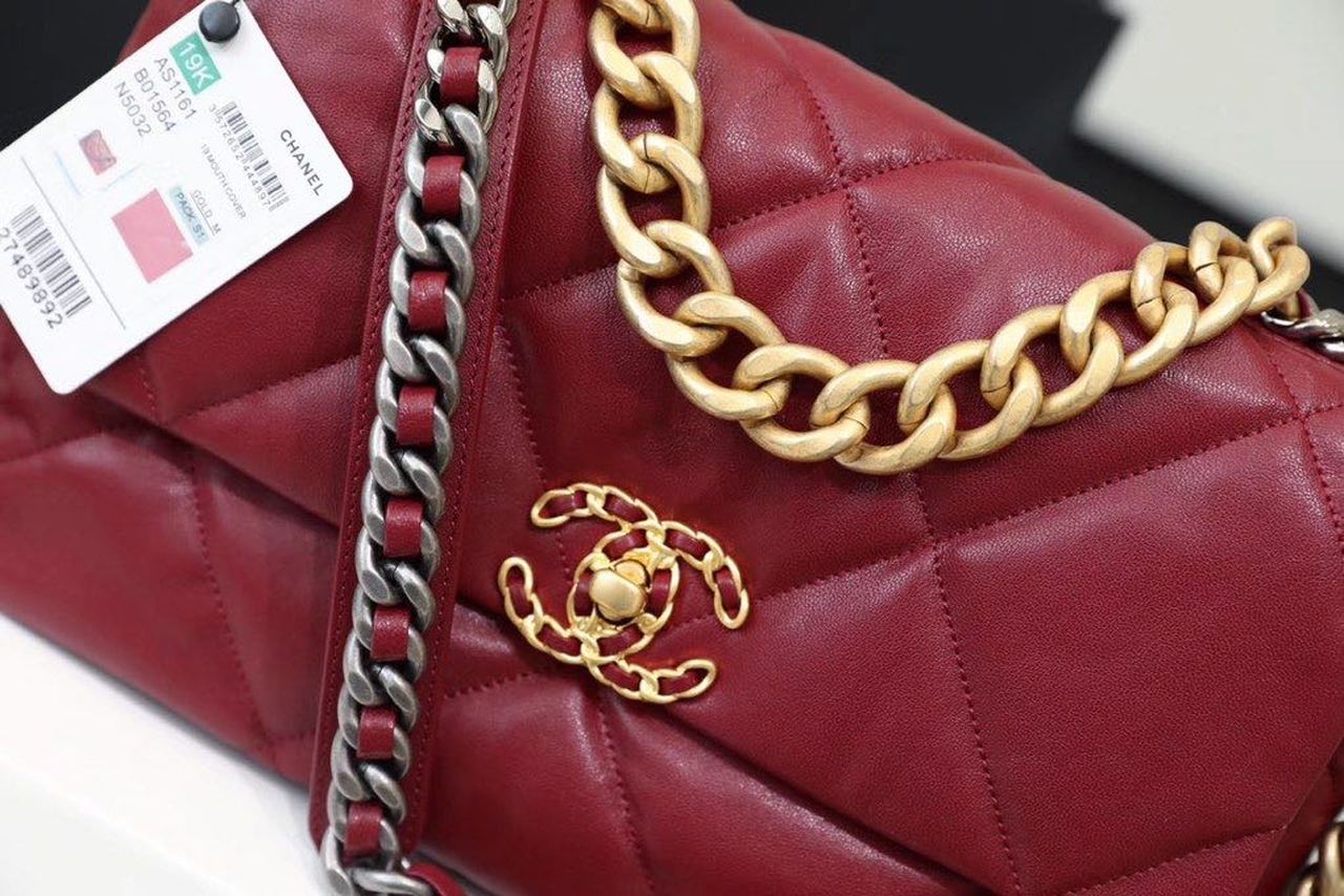 CHL 19 Handbag 26cm Bordeaux For Women AS1160