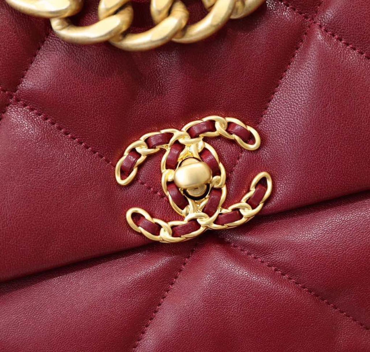 CHL 19 Handbag 26cm Bordeaux For Women AS1160