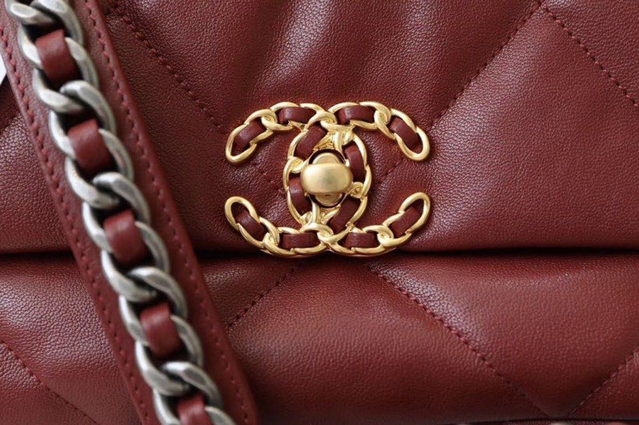 CHL 19 Handbag 26cm Bordeaux For Women AS1160