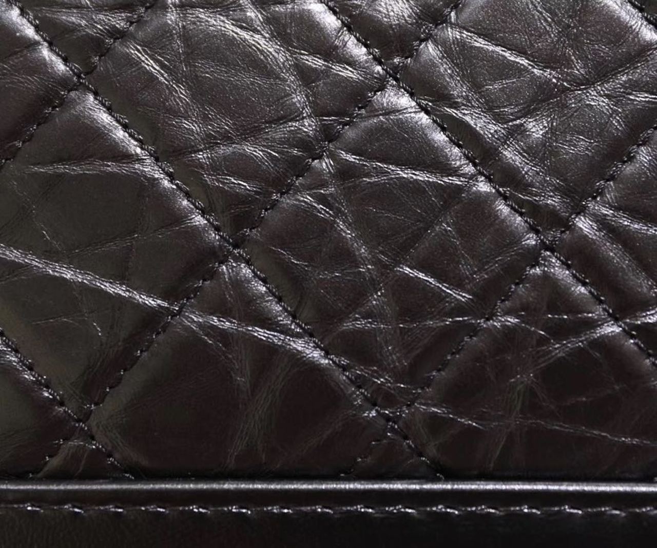 Chanel Gabrielle Hobo Bag 20cm Aged Calfskin Leather Spring/Summer Act 1 Collection, Black