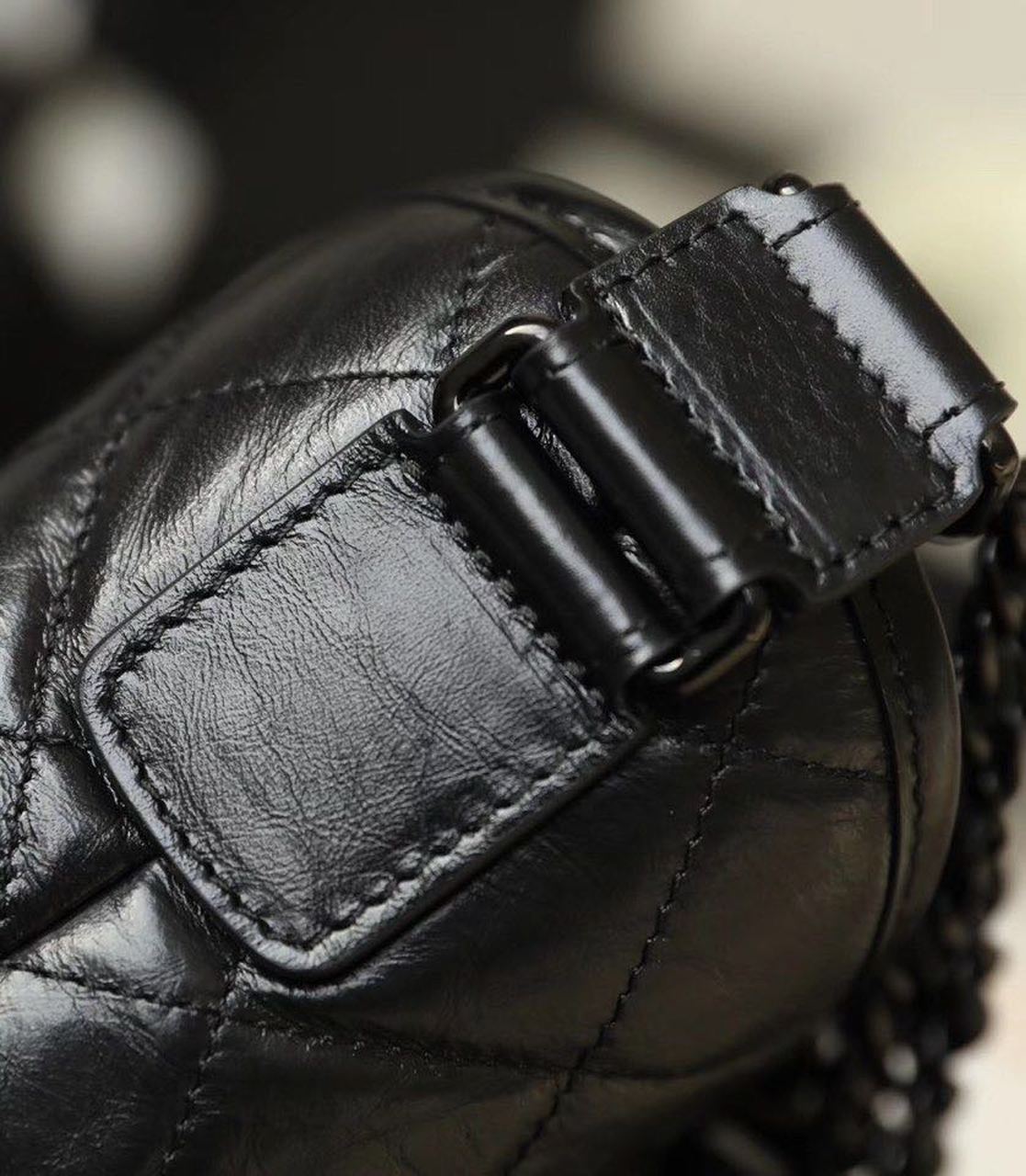 Chanel Gabrielle Hobo Bag 20cm Aged Calfskin Leather Spring/Summer Act 1 Collection, So Black
